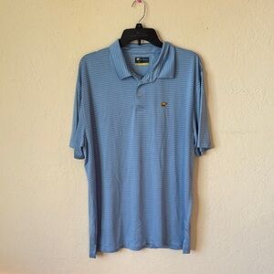 Jack Nicklaus Golden Bear Light Blue Striped Polo Shirt